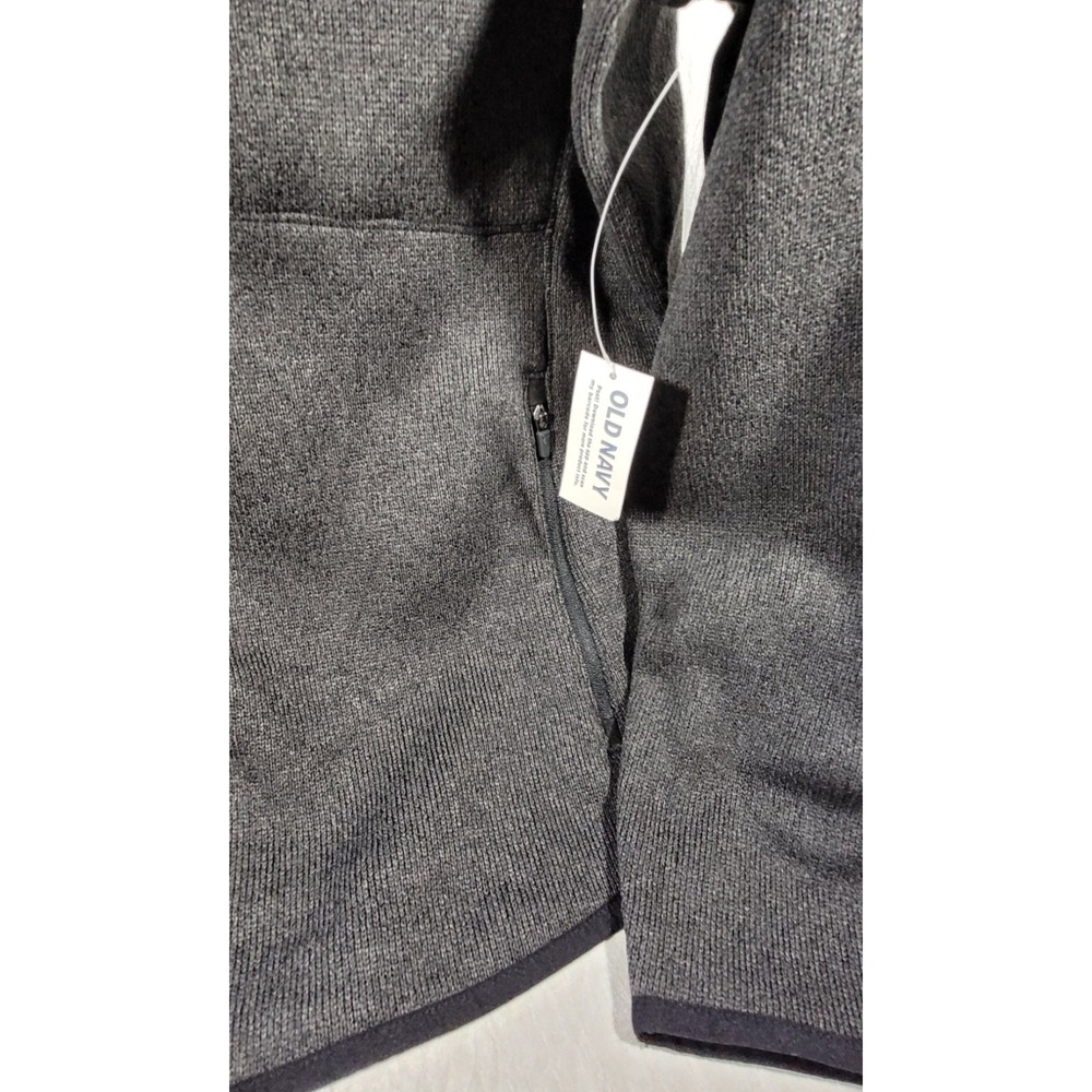 Old Navy Women's Mock Neck Fleece-Knit Zip Jacket #546629 - Charcoal - Size 2X - Picture 3 of 6